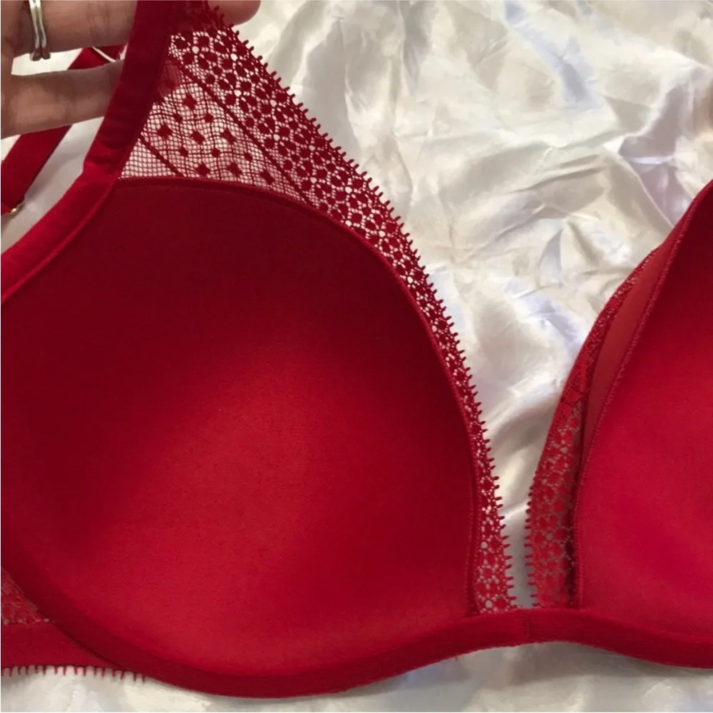 VINTAGE Y2K! NWOT Incredible by VS Victoria’s Secret Mesh Lace Plunge Bra, 32F